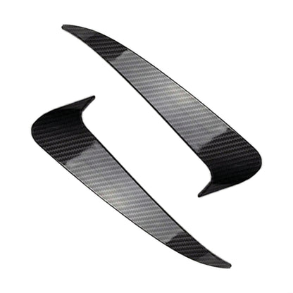 รถด้านหลังกันชน Air Outlet ลมมีดใบมีดตกแต่งสติกเกอร์สำหรับ Mercedes-Benz C Class W205, Rear Wind Knife For Mercedes-Benz C Class(Black), Rear Wind Knife For Mercedes-Benz C Class(Carbon Fiber Black)