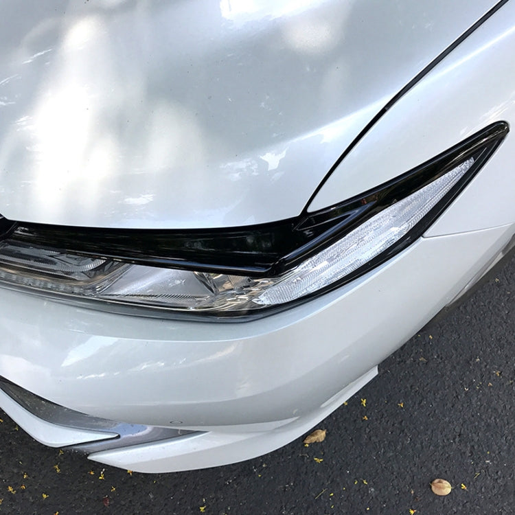 สติ๊กเกอร์ตกแต่งคิ้วไฟหน้ารถสำหรับ Toyota Camry 2018+, Headlight Eyebrow For Toyota Camry 2018+ (Black), Headlight Eyebrow For Toyota Camry 2018+ (Carbon Fiber Black)