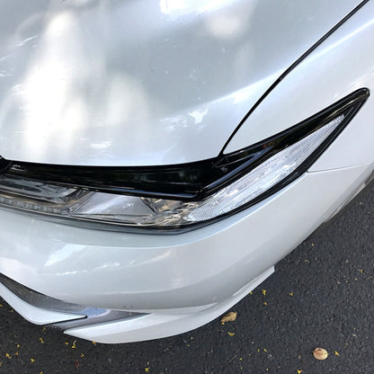 สติ๊กเกอร์ตกแต่งคิ้วไฟหน้ารถสำหรับ Toyota Camry 2018+, Headlight Eyebrow For Toyota Camry 2018+ (Black), Headlight Eyebrow For Toyota Camry 2018+ (Carbon Fiber Black)