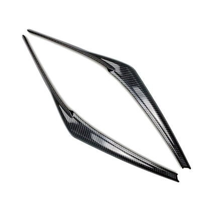 สติ๊กเกอร์ตกแต่งคิ้วไฟหน้ารถสำหรับ Toyota Camry 2018+, Headlight Eyebrow For Toyota Camry 2018+ (Black), Headlight Eyebrow For Toyota Camry 2018+ (Carbon Fiber Black)
