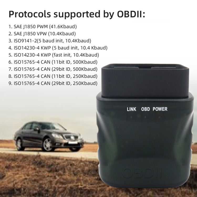 V015 OBD2 เครื่องสแกนเนอร์ ELM327 Bluetooth 4.0 เครื่องสแกนเนอร์วินิจฉัยข้อผิดพลาด