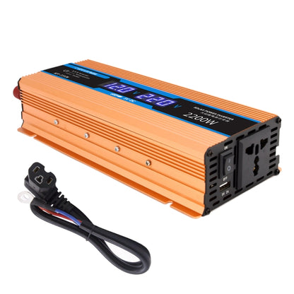 Carmaer 48V ถึง 220V 2200W รถมัลติฟังก์ชั่นคู่จอแสดงผลดิจิตอลอินเวอร์เตอร์ในครัวเรือน Power Converter, 48V to 220V 2200W