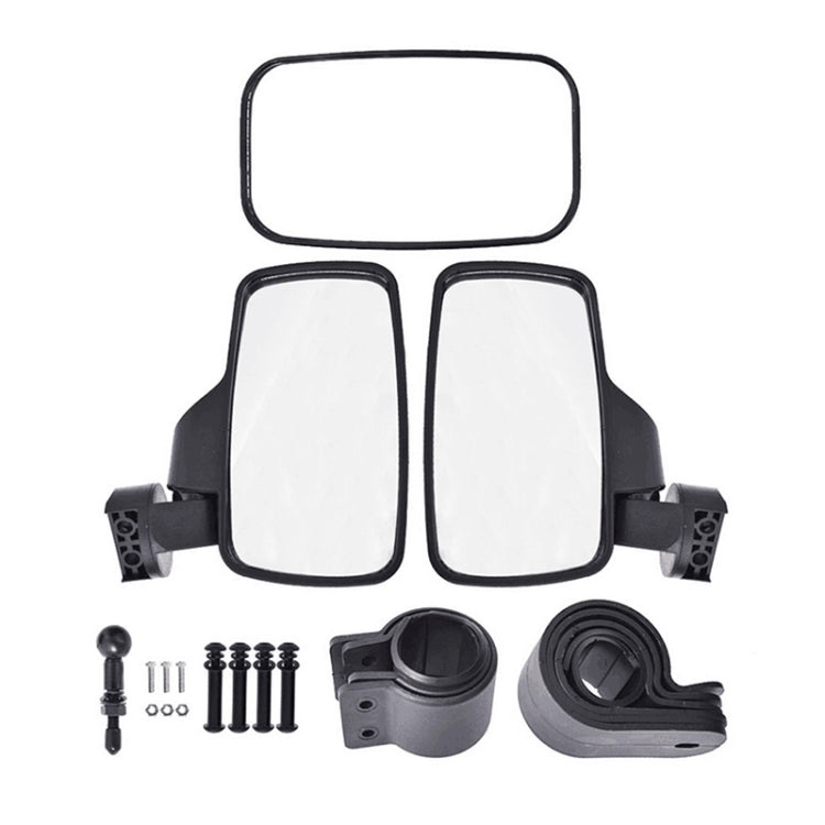 Universal สำหรับยานพาหนะ All-Terrain Central กระจกมองหลังด้านข้างชุดกระจกมองข้างสำหรับ UTV / ATV, Side Mirror Combination Set