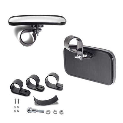 Universal สำหรับยานพาหนะ All-Terrain Central กระจกมองหลังด้านข้างชุดกระจกมองข้างสำหรับ UTV / ATV, Side Mirror Combination Set