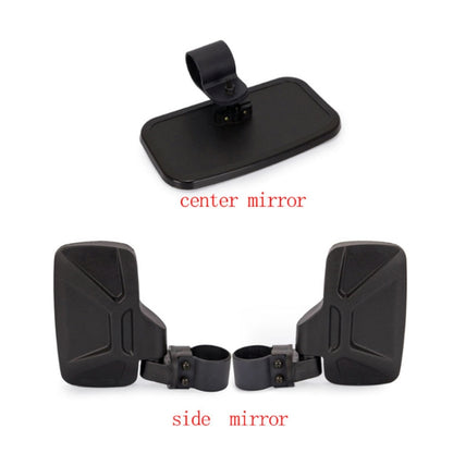 Universal สำหรับยานพาหนะ All-Terrain Central กระจกมองหลังด้านข้างชุดกระจกมองข้างสำหรับ UTV / ATV, Side Mirror Combination Set