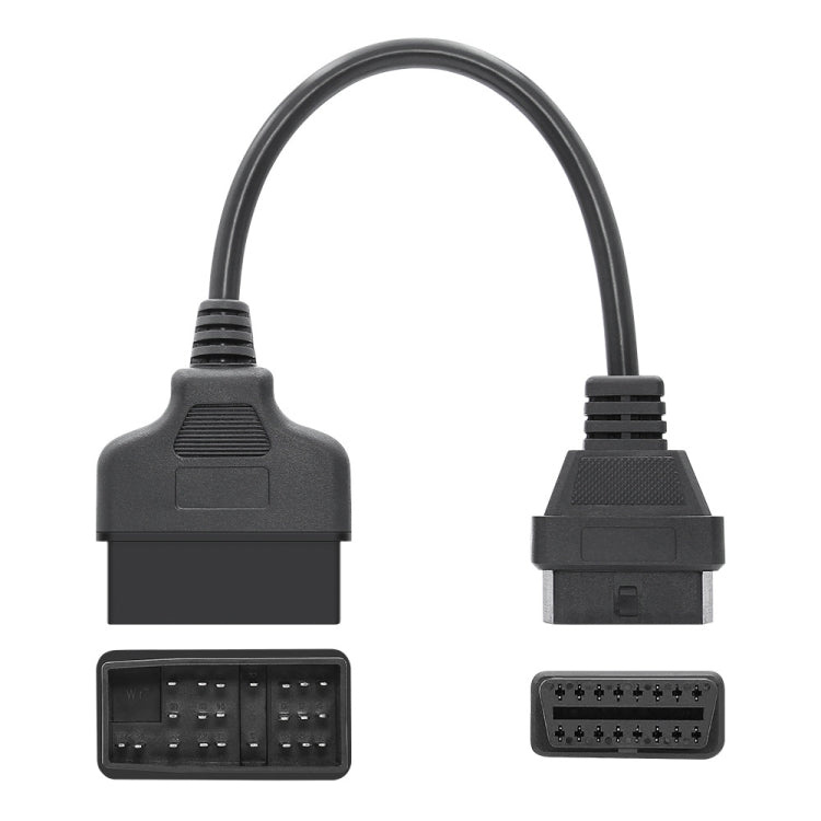 22Pin To 16PinรถOBD2 สายแปลงOBDIIอะแดปเตอร์วินิจฉัยสำหรับToyota, OBD2 Conversion Cable
