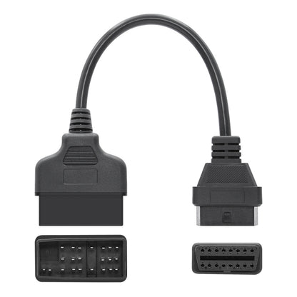 22Pin To 16PinรถOBD2 สายแปลงOBDIIอะแดปเตอร์วินิจฉัยสำหรับToyota, OBD2 Conversion Cable