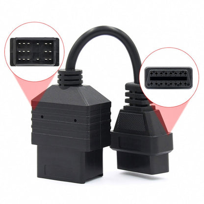 17Pin To 16PinรถOBD2 สายแปลงOBDIIอะแดปเตอร์วินิจฉัยสำหรับToyota, For Toyota