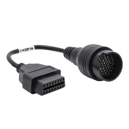 38Pin To 16PinรถบรรทุกOBD2 สายแปลงOBDIIอะแดปเตอร์วินิจฉัยสำหรับIveco, 38Pin to 16Pin for Iveco