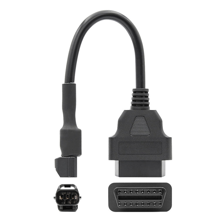 16Pin to 3Pin รถจักรยานยนต์ OBD2 สายแปลงอะแดปเตอร์วินิจฉัย OBDII สำหรับ KYMCO, 16Pin to 3Pin