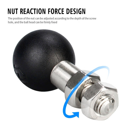WUPP PJ-416A2 YF-213 กระจกมองหลังรถจักรยานยนต์ Mount M10 Bracket FIXED BALL HEAD, M10