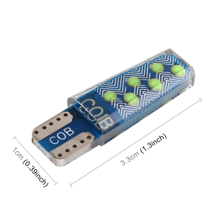 10 ชิ้น T10 DC12V / 1.2 วัตต์ไฟกวาดล้างรถยนต์ 12LEDs ลูกปัดโคมไฟซัง, 12LEDs COB (Ice Blue Light), 12LEDs COB (Blue Light), 12LEDs COB (Pink Light), 12LEDs COB (Green Light), 12LEDs COB (Red Light), 12LEDs COB (White Light), 12LEDs COB (Yellow Light)