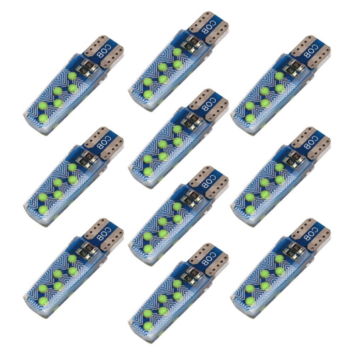 10 ชิ้น T10 DC12V / 1.2 วัตต์ไฟกวาดล้างรถยนต์ 12LEDs ลูกปัดโคมไฟซัง, 12LEDs COB (Ice Blue Light), 12LEDs COB (Blue Light), 12LEDs COB (Pink Light), 12LEDs COB (Green Light), 12LEDs COB (Red Light), 12LEDs COB (White Light), 12LEDs COB (Yellow Light)