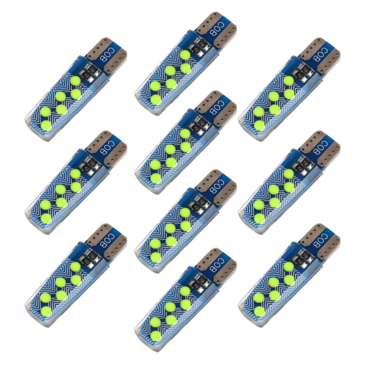 10 ชิ้น T10 DC12V / 1.2 วัตต์ไฟกวาดล้างรถยนต์ 12LEDs ลูกปัดโคมไฟซัง, 12LEDs COB (Ice Blue Light), 12LEDs COB (Blue Light), 12LEDs COB (Pink Light), 12LEDs COB (Green Light), 12LEDs COB (Red Light), 12LEDs COB (White Light), 12LEDs COB (Yellow Light)