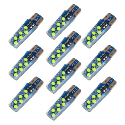 10 ชิ้น T10 DC12V / 1.2 วัตต์ไฟกวาดล้างรถยนต์ 12LEDs ลูกปัดโคมไฟซัง, 12LEDs COB (Ice Blue Light), 12LEDs COB (Blue Light), 12LEDs COB (Pink Light), 12LEDs COB (Green Light), 12LEDs COB (Red Light), 12LEDs COB (White Light), 12LEDs COB (Yellow Light)