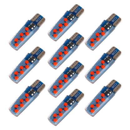 10 ชิ้น T10 DC12V / 1.2 วัตต์ไฟกวาดล้างรถยนต์ 12LEDs ลูกปัดโคมไฟซัง, 12LEDs COB (Ice Blue Light), 12LEDs COB (Blue Light), 12LEDs COB (Pink Light), 12LEDs COB (Green Light), 12LEDs COB (Red Light), 12LEDs COB (White Light), 12LEDs COB (Yellow Light)