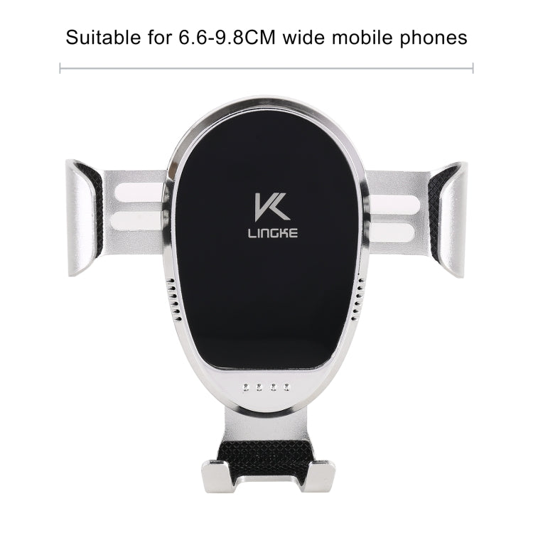 LINGKE Car Air Outlet Snap-in Gravity ที่วางโทรศัพท์มือถือ, Air Outlet  Phone Holder