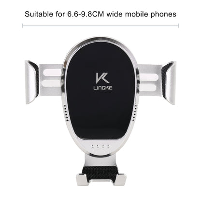 LINGKE Car Air Outlet Snap-in Gravity ที่วางโทรศัพท์มือถือ, Air Outlet  Phone Holder