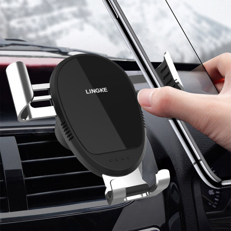 LINGKE Car Air Outlet Snap-in Gravity ที่วางโทรศัพท์มือถือ, Air Outlet  Phone Holder