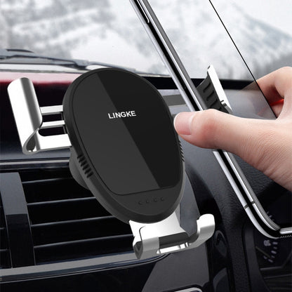LINGKE Car Air Outlet Snap-in Gravity ที่วางโทรศัพท์มือถือ, Air Outlet  Phone Holder