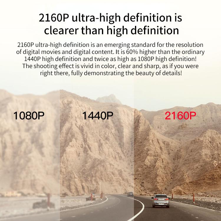 Z30 WiFi เลนส์คู่ HD 2160P การมองเห็นกลางคืนแบบไม่แสง 360 องศาเครื่องบันทึกการขับขี่แบบพาโนรามารุ่น GPS, Z30 GPS Version