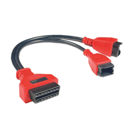รถ FCA 12 + 8Pin ไปยังอินเทอร์เฟซการวินิจฉัย OBD2 สำหรับไครสเลอร์, Car FCA 12+8Pin to OBD2 Diagnostic Interface