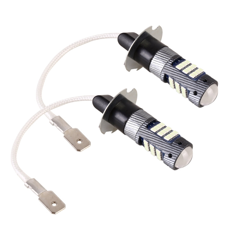 1 คู่ H3 DC12V / 5W ไฟตัดหมอก LED รถยนต์พร้อมลูกปัดโคมไฟ 42LEDs SMD-2016, H3 (White Light), H3 (Yellow Light)