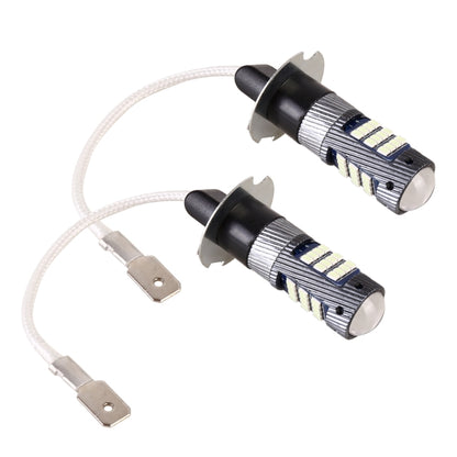 1 คู่ H3 DC12V / 5W ไฟตัดหมอก LED รถยนต์พร้อมลูกปัดโคมไฟ 42LEDs SMD-2016, H3 (White Light), H3 (Yellow Light)
