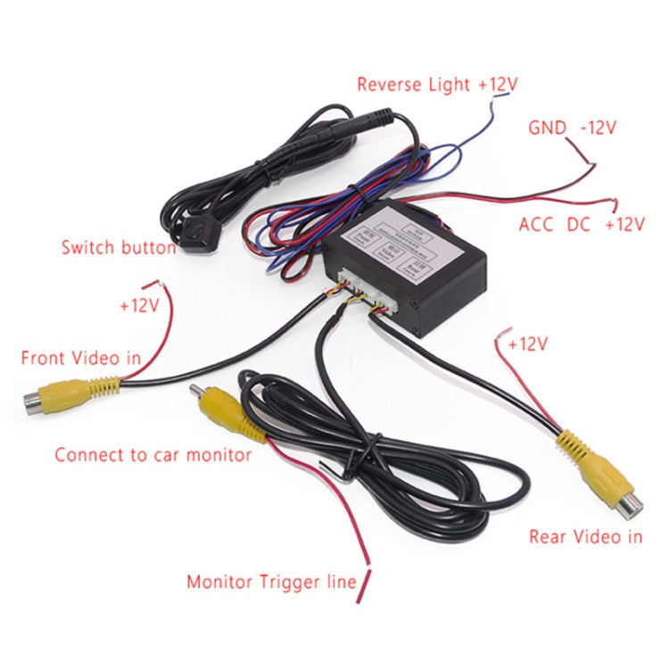 รถจุดบอดขวากล้องภาพย้อนกลับสลับด้านหน้าและด้านหลังกล่องควบคุมสองทาง, Two-way Control Box
