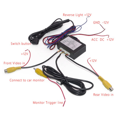 รถจุดบอดขวากล้องภาพย้อนกลับสลับด้านหน้าและด้านหลังกล่องควบคุมสองทาง, Two-way Control Box