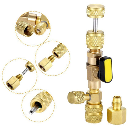 เครื่องมือติดตั้งตัวถอดสปูล R410A R22 พร้อมพอร์ต SAE 1/4 และ 5/16 ขนาดคู่, R410A