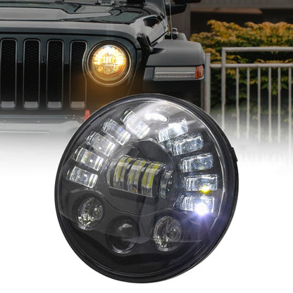 ไฟหน้า LED แบบไล่ระดับเมทริกซ์ขนาด 7 นิ้วสำหรับรถจี๊ปแรงเลอร์, 7 inch Matrix