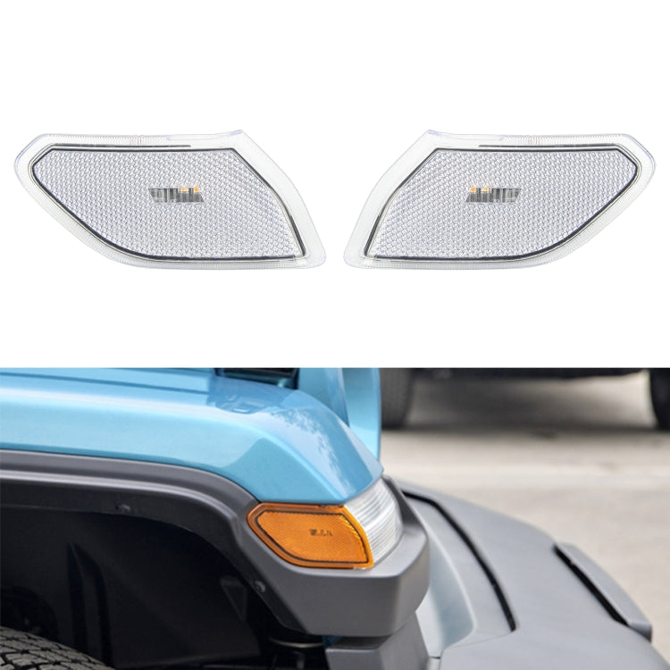 รถโปร่งใสล้อคิ้วด้านข้างไฟเลี้ยว Leaf PLATE สำหรับ JEEP Wrangler JL 2018-, Transparent