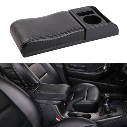 รถอเนกประสงค์ Dual USB ที่เท้าแขนกล่อง Booster Pad, หนังคาร์บอนไฟเบอร์ชนิดโค้ง, Carbon Fiber Curved Type (Black), Carbon Fiber Curved Type (Black Red)), Carbon Fiber Curved Type (Black White)