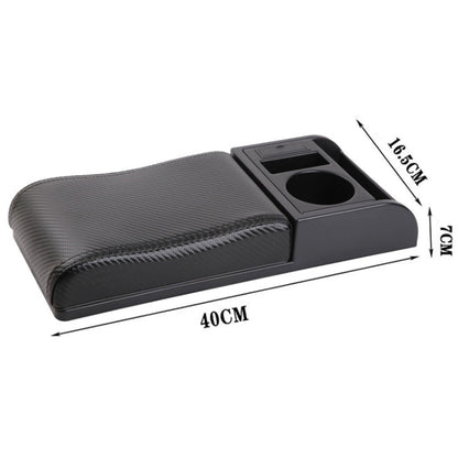 รถอเนกประสงค์ Dual USB ที่เท้าแขนกล่อง Booster Pad, หนังคาร์บอนไฟเบอร์ชนิดโค้ง, Carbon Fiber Curved Type (Black), Carbon Fiber Curved Type (Black Red)), Carbon Fiber Curved Type (Black White)