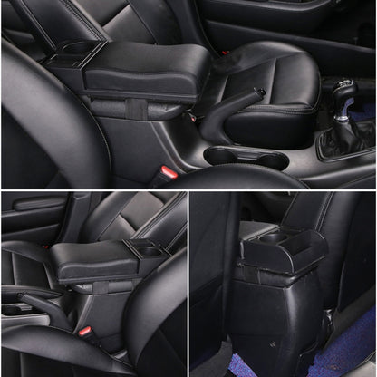รถอเนกประสงค์ Dual USB ที่เท้าแขนกล่อง Booster Pad, หนังคาร์บอนไฟเบอร์ชนิดโค้ง, Carbon Fiber Curved Type (Black), Carbon Fiber Curved Type (Black Red)), Carbon Fiber Curved Type (Black White)