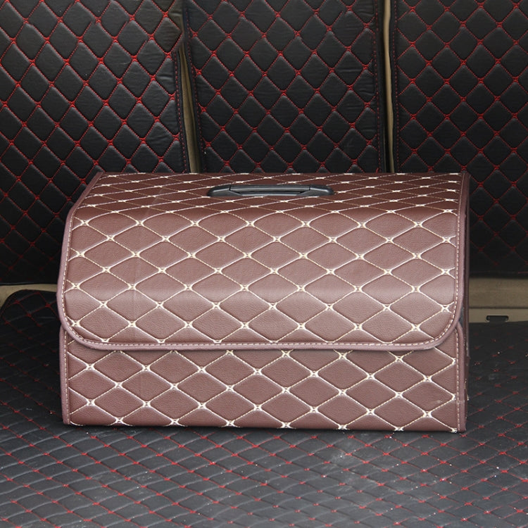 กล่องเก็บของท้ายรถแบบพับได้ Rhombic Grid ขนาดใหญ่: 54 x 32 x 30ซม, Rhombic 54 x 32 x 30cm (Coffee), Rhombic 54 x 32 x 30cm (Black Red), Rhombic 54 x 32 x 30cm (Black), Rhombic 54 x 32 x 30cm (Wine Red), Rhombic 54 x 32 x 30cm (Beige)