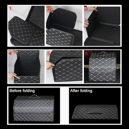 กล่องเก็บของท้ายรถแบบพับได้ Rhombic Grid ขนาดใหญ่: 54 x 32 x 30ซม, Rhombic 54 x 32 x 30cm (Coffee), Rhombic 54 x 32 x 30cm (Black Red), Rhombic 54 x 32 x 30cm (Black), Rhombic 54 x 32 x 30cm (Wine Red), Rhombic 54 x 32 x 30cm (Beige)