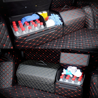 กล่องเก็บของท้ายรถแบบพับได้ Rhombic Grid ขนาดใหญ่: 54 x 32 x 30ซม, Rhombic 54 x 32 x 30cm (Coffee), Rhombic 54 x 32 x 30cm (Black Red), Rhombic 54 x 32 x 30cm (Black), Rhombic 54 x 32 x 30cm (Wine Red), Rhombic 54 x 32 x 30cm (Beige)