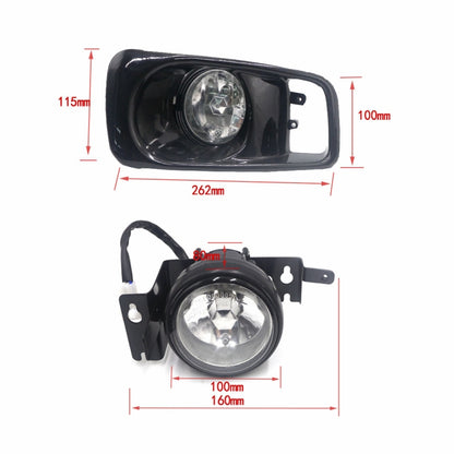 1 คู่รถดัดแปลงไฟตัดหมอกหน้าสำหรับ Honda Civic 1999-2000, For Honda Civic 1999-2000 (White Light), For Honda Civic 1999-2000 (Yellow Light)