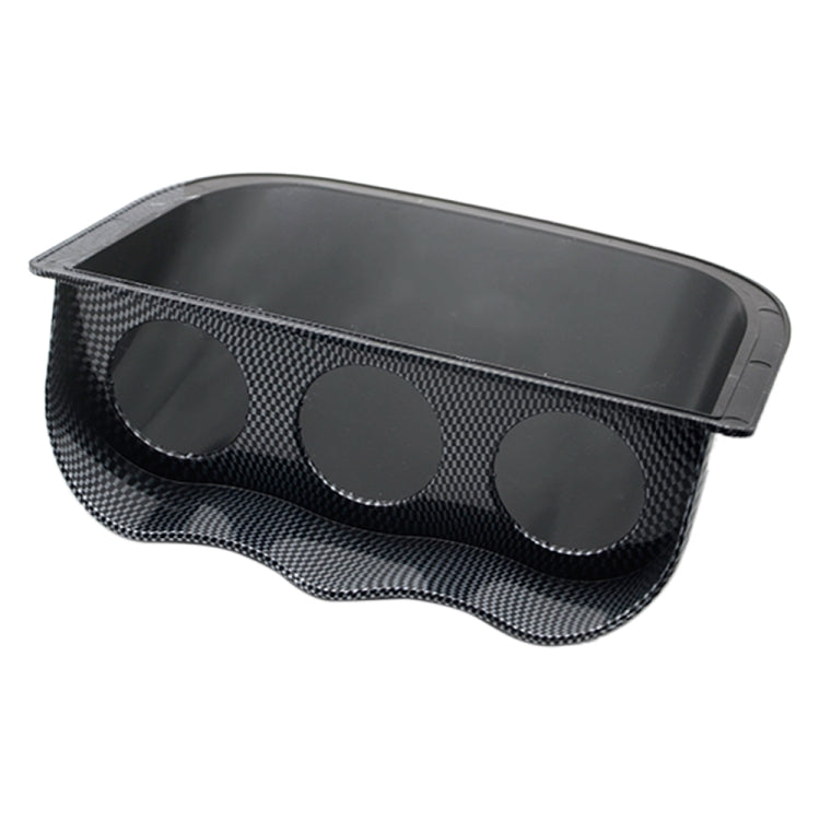 รถ 52 มม. 3 รู Dash Gauge Meter Pod Mount Holder, คาร์บอนไฟเบอร์, 3 Holes, Carbon Fiber