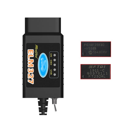 OBD ELM327 V1.5 USB รถ สายวินิจฉัยความผิดพร้อมสวิตช์, ELM327 V1.5 with Switch (Black), ELM327 V1.5 with Switch (Orange)