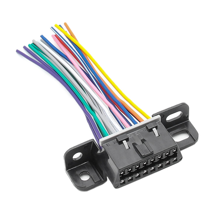 J1962F OBD2 16Pin Terminal รุ่นขั้วต่อตัวเมีย, ความยาวสายเคเบิล: 10 ซม, 16Pin