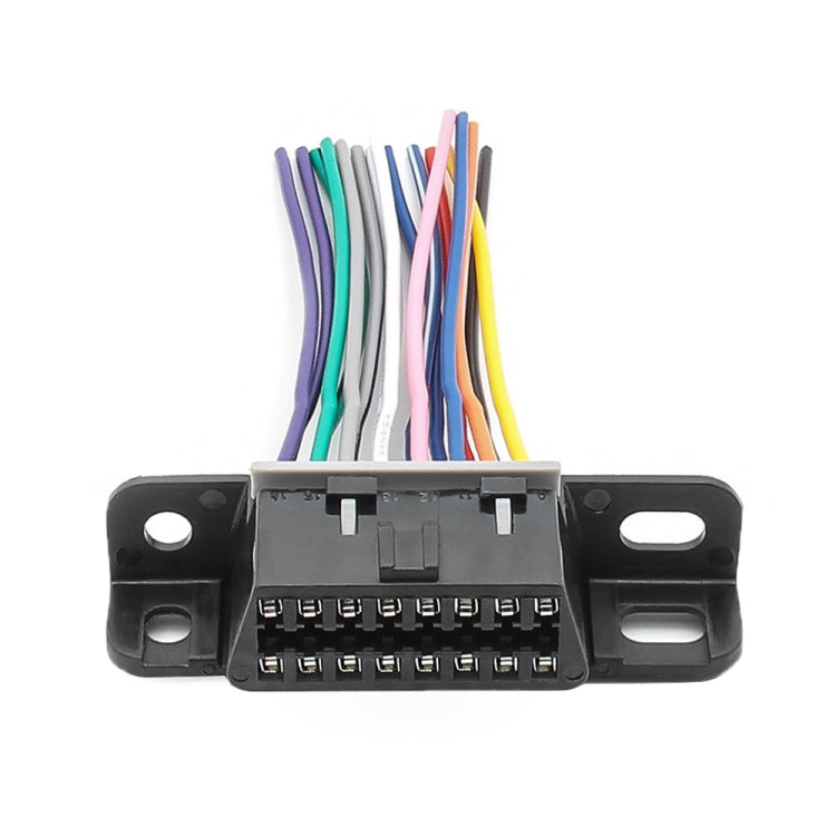 J1962F OBD2 16Pin Terminal รุ่นขั้วต่อตัวเมีย, ความยาวสายเคเบิล: 10 ซม, 16Pin