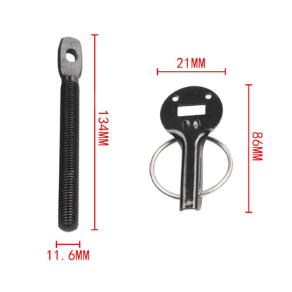 Universal รถ อลูมิเนียมอัลลอยด์ Mount Hood Pin Bonnet Lock