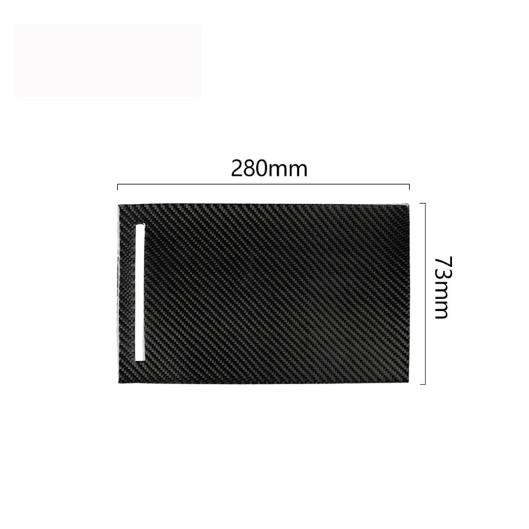 คาร์บอนไฟเบอร์รถกล่องเก็บแผงสติกเกอร์ตกแต่งสำหรับ Tesla รุ่น X, Storage Box Panel