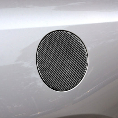 คาร์บอนไฟเบอร์รถถังน้ำมันเชื้อเพลิงฝาครอบสติกเกอร์ตกแต่งสำหรับ Volkswagen Scirocco 2009-2016,ซ้ายและขวา Universal, Fuel Tank Cover