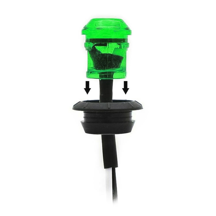 10 ชิ้น MK-009 3/4 นิ้วรถยนต์ / รถบรรทุก 3LEDs ไฟแสดงสถานะเครื่องหมายด้านข้างหลอดไฟโคมไฟ, MK-009(Red Light), MK-009(Blue Light), MK-009(Green Light), MK-009(White Light), MK-009(Yellow Light)