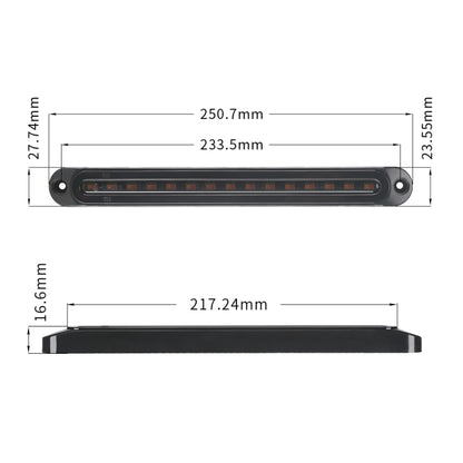 MK-013 Spotlight แบบไดนามิกไฟท้ายรถสัญญาณไฟ Strobe ไฟเตือนกระพริบ 12-24V, MK-013