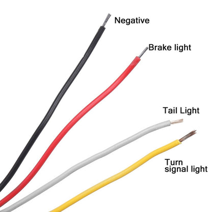 MK-013 Spotlight แบบไดนามิกไฟท้ายรถสัญญาณไฟ Strobe ไฟเตือนกระพริบ 12-24V, MK-013